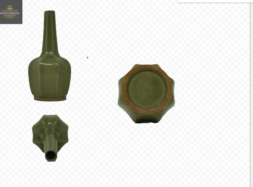 Official Kiln Octagonal Bamboo Neck Vase, Song Dynasty