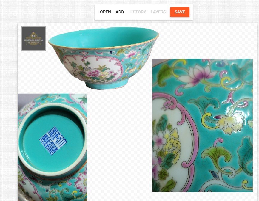 Famille Rose Window Flower Bowl, Qing Dynasty Qianlong