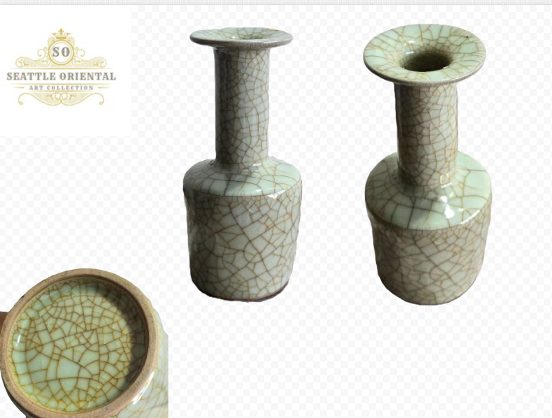 Official Kiln Beat Paper Vase, Song Dynasty