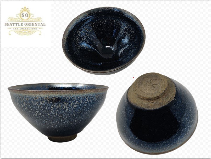 Jian Kiln Oil Drop Pattern Bowl, Sourth Song Dynasty
