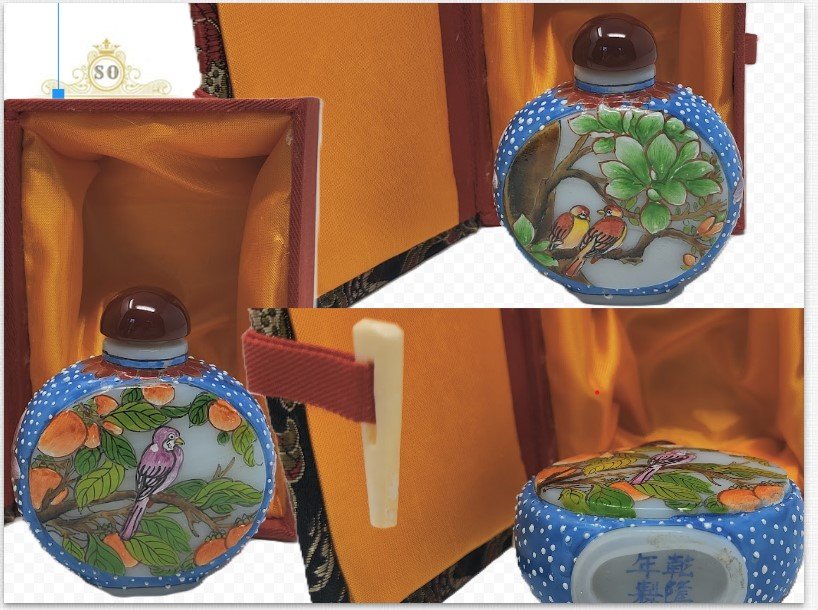 FanLangcai Snuff Bottle Fiture Pattern, Qing Dynasty Qianlong